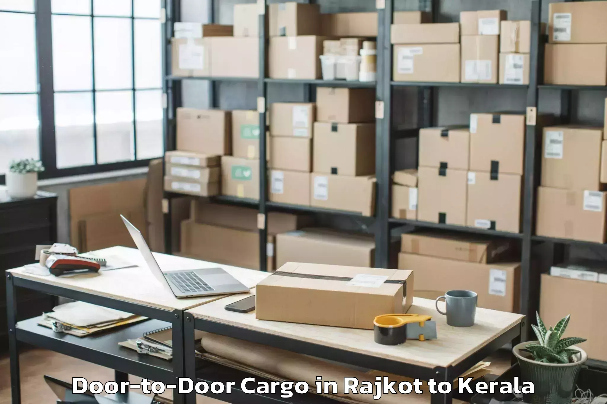 Easy Rajkot to Karunagappally Door To Door Cargo Booking